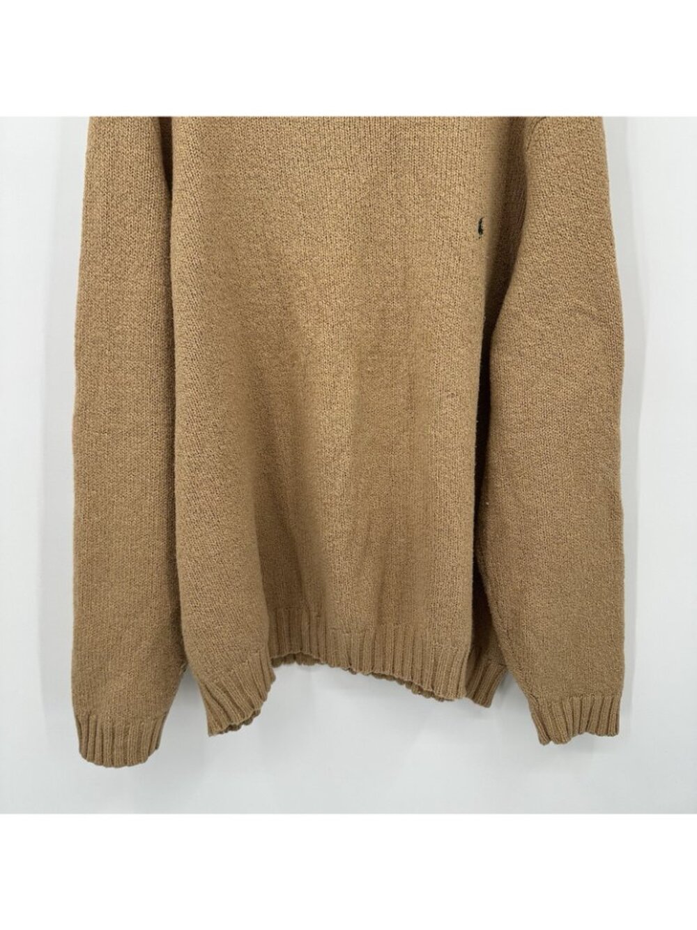 POLO RALPH LAUREN crewneck sweater tan 3XLT big tall wool cotton classic preppy - Picture 5 of 7